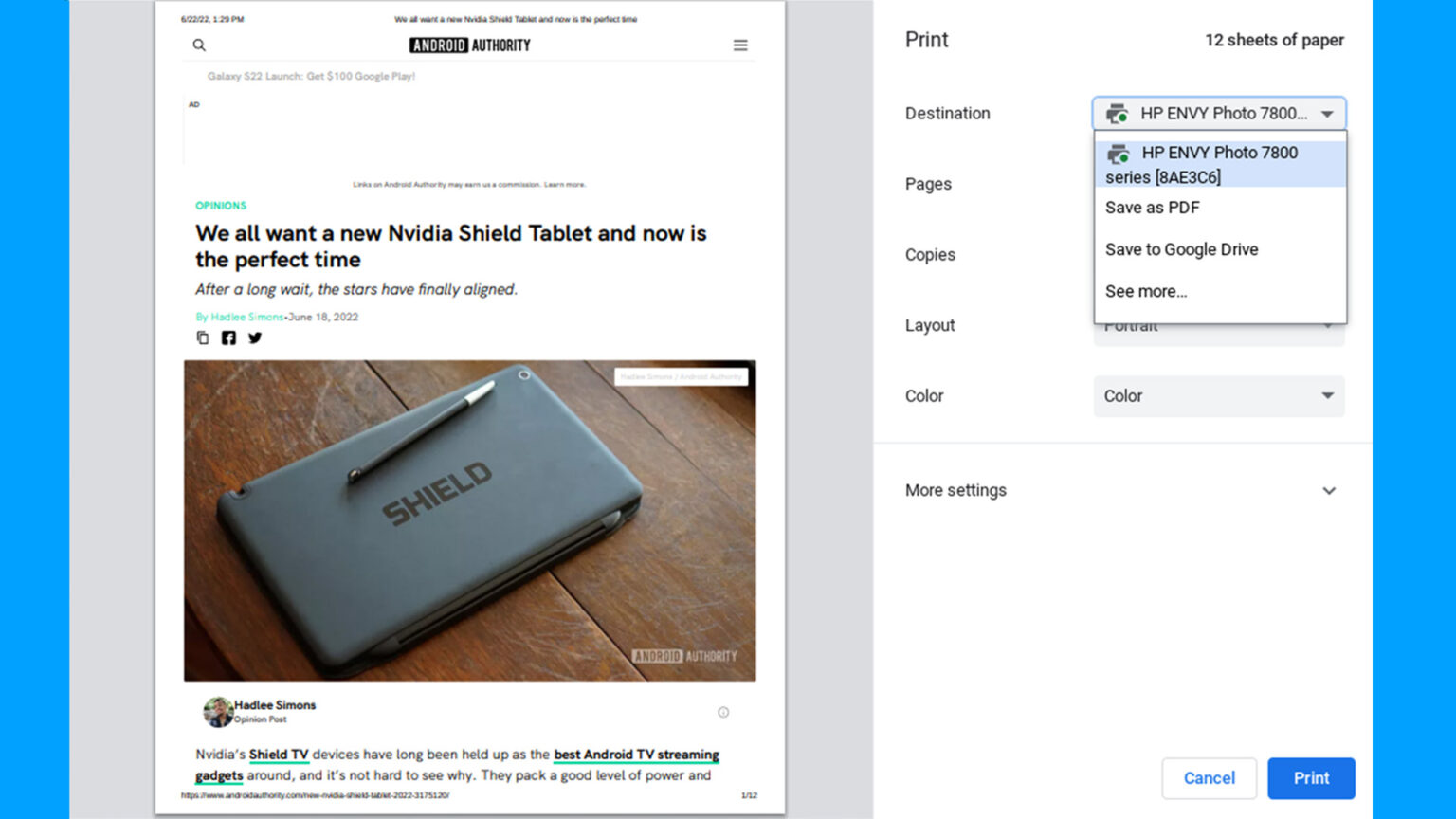 How to print from a Chromebook - Android Authority