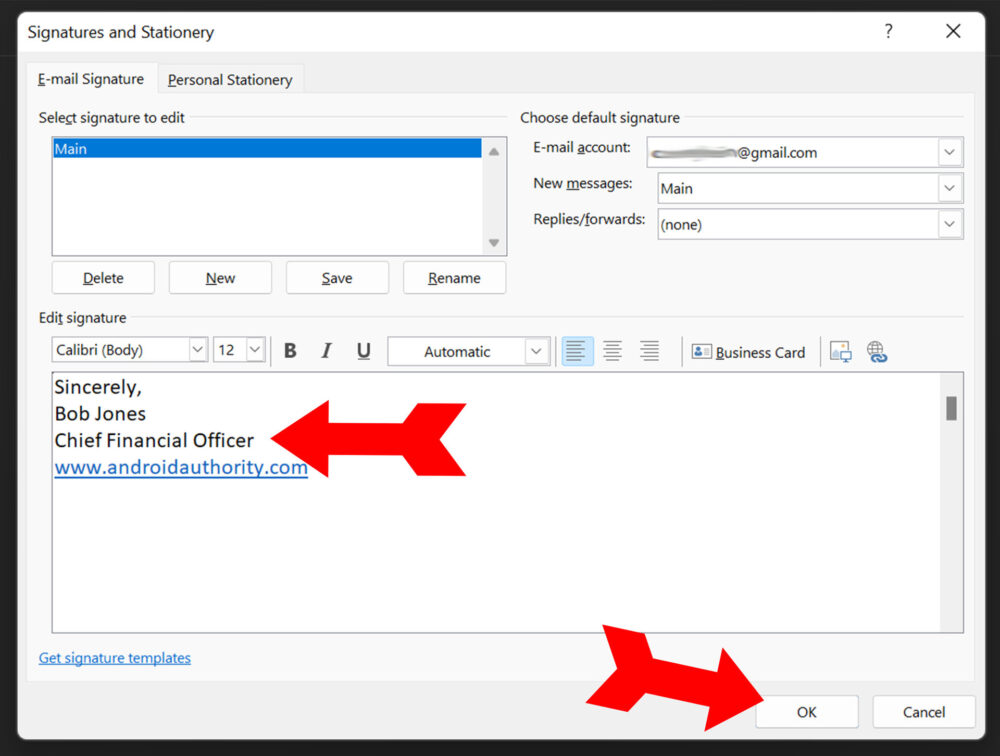 How to add or change your signature in Outlook - Android Authority