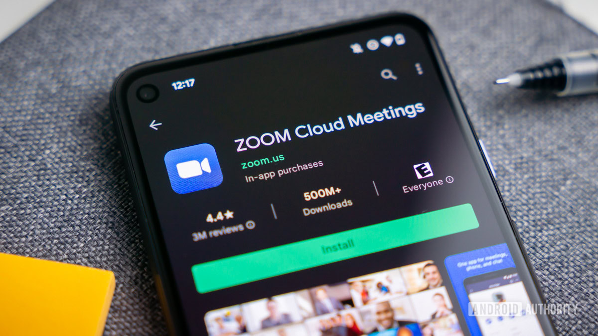 Zoom Meetings page in Gopogle Play Store 2