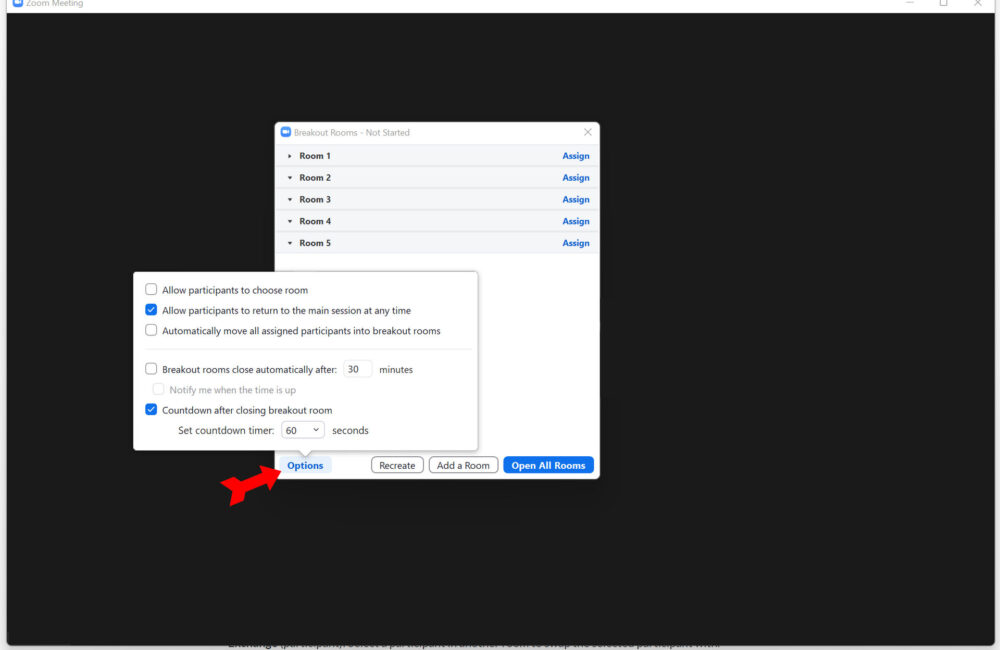 managing zoom breakout rooms