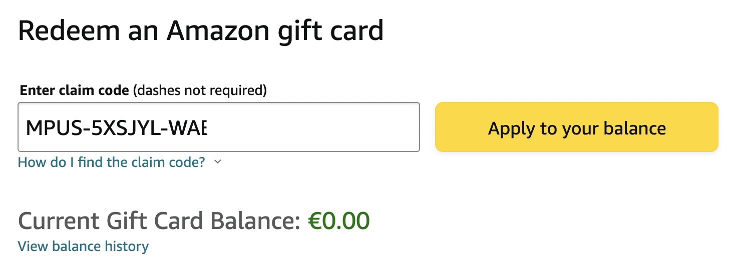 Gift Card Balance & How to Redeem