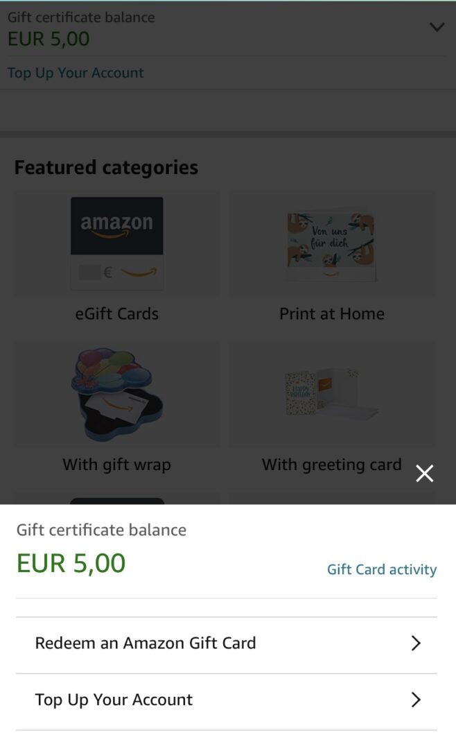 amazon gift card balance redeem code