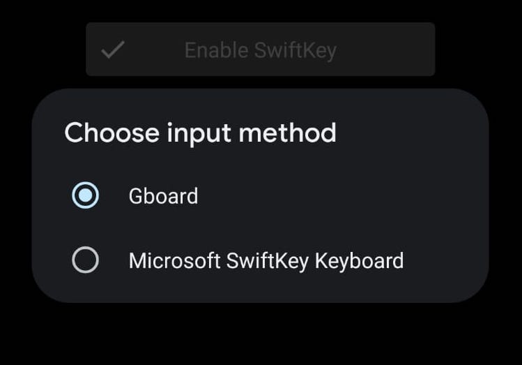 android swiftkey choose keyboard