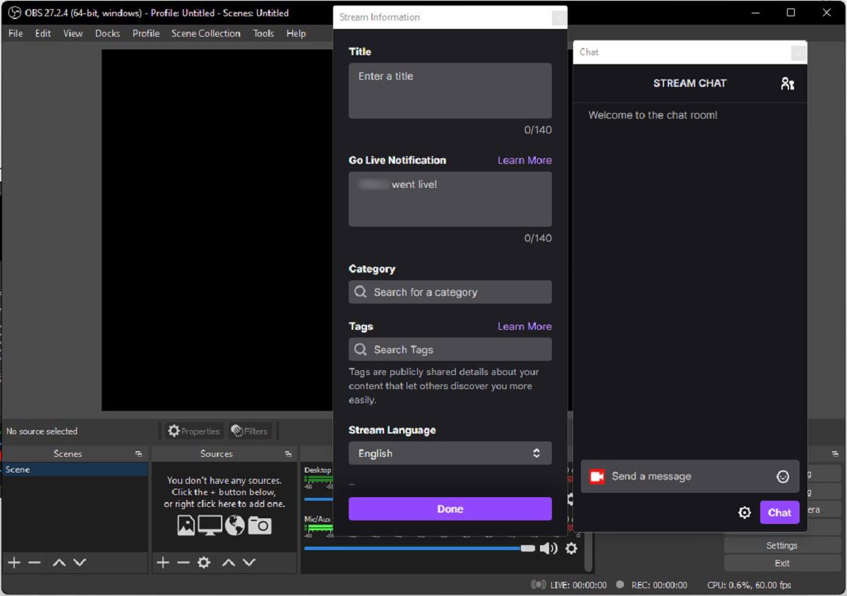 Twitch streaming from your PC guide: Setting up a video stream in OBS - CNET
