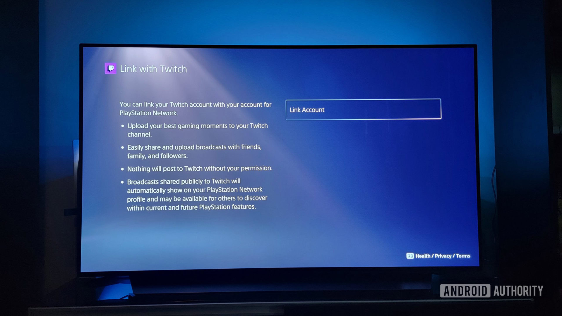 How to start streaming on Twitch your PS5 Android