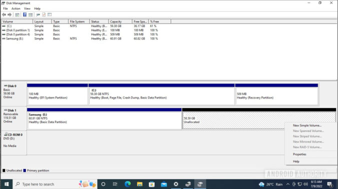 How to format and partition an external hard drive or SSD on Windows