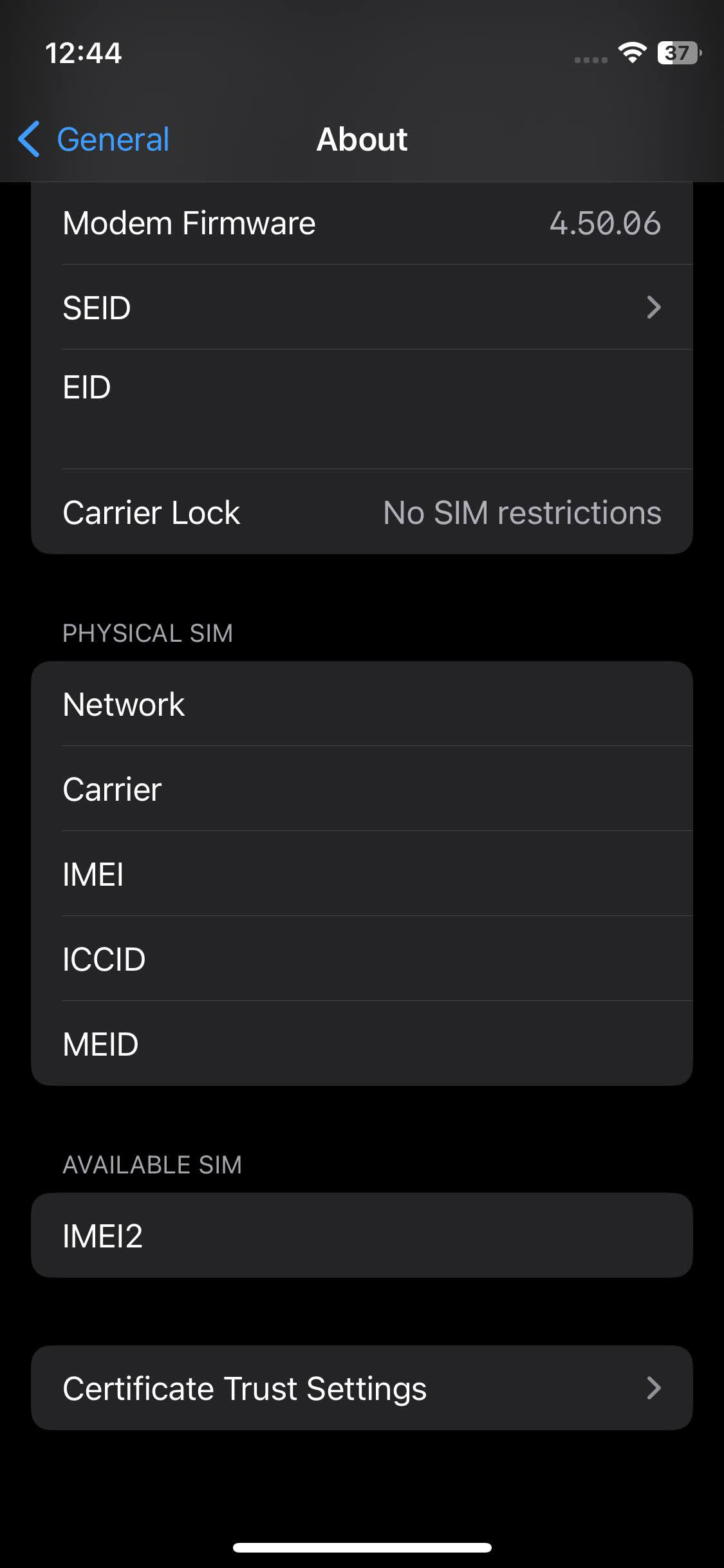 How to check for carrier settings updates (3)
