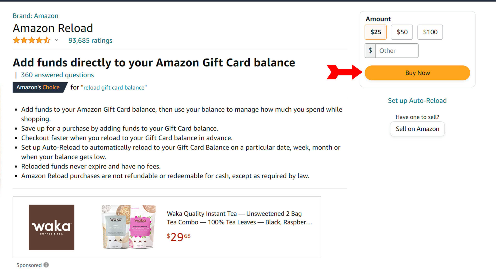 Amazon Free $10 With $100 Gift Card Reload - Points Miles & Martinis