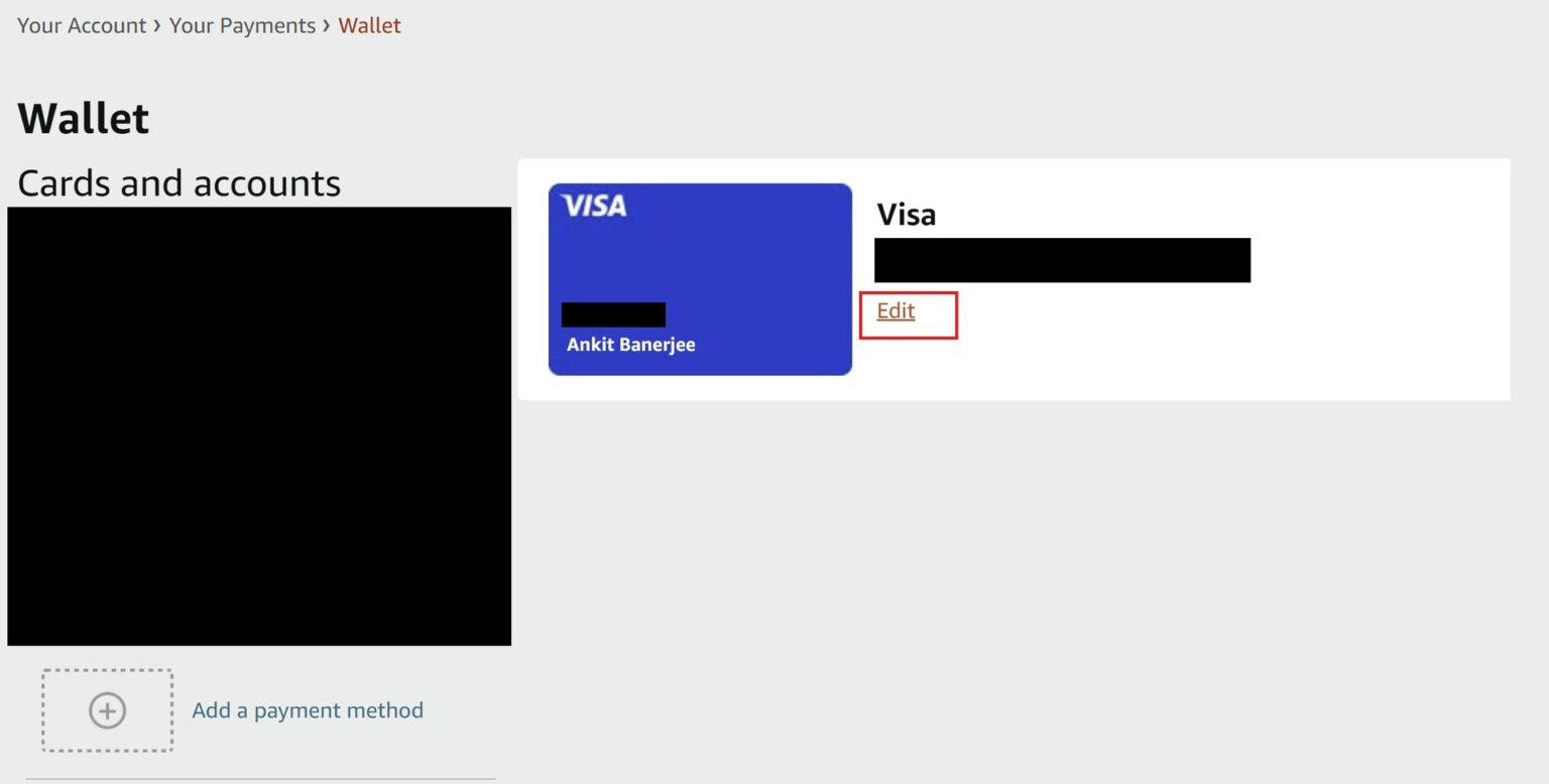 comment changer carte de credit amazon
