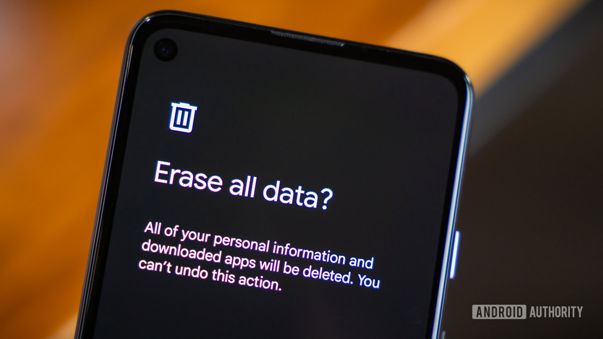 Can someone steal data after factory reset?