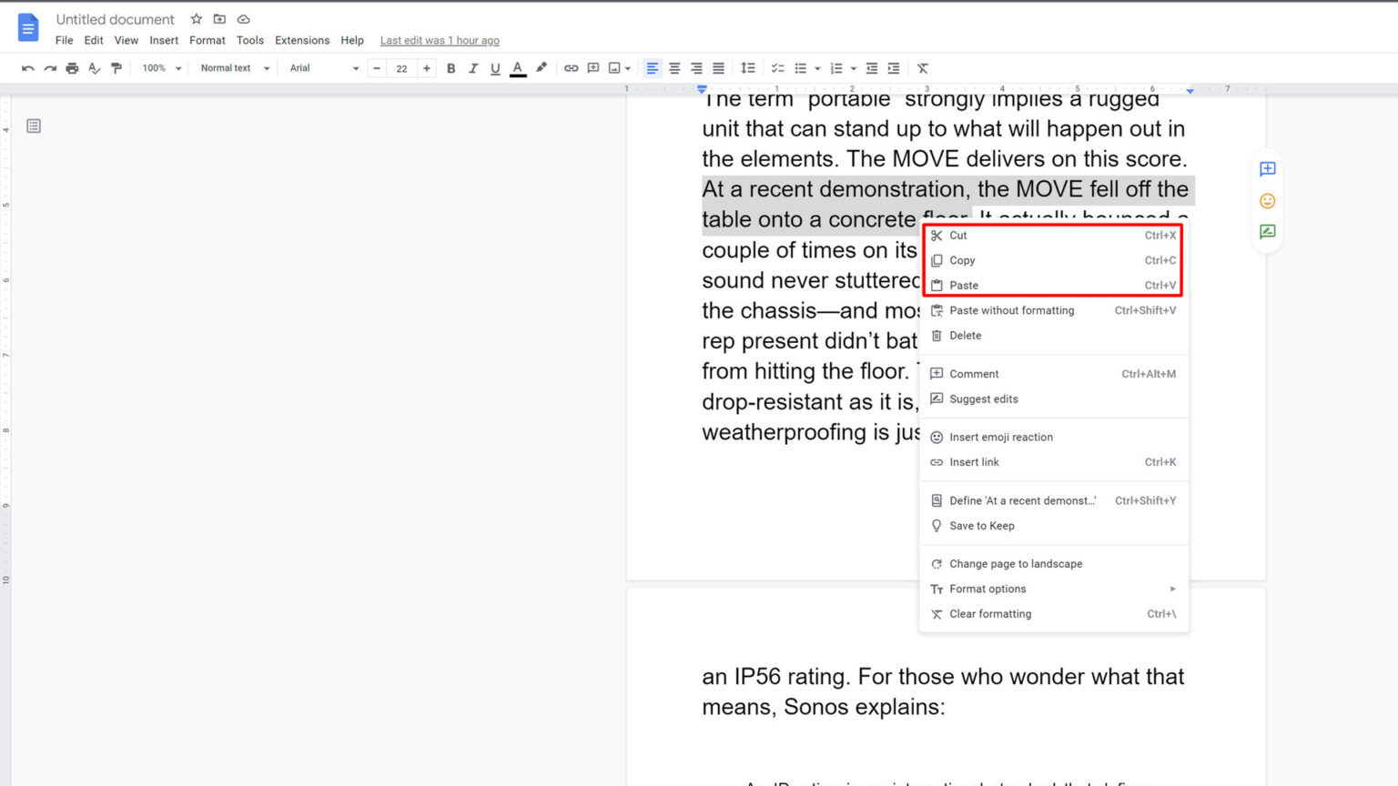 How To Copy And Paste In Google Docs Android Authority