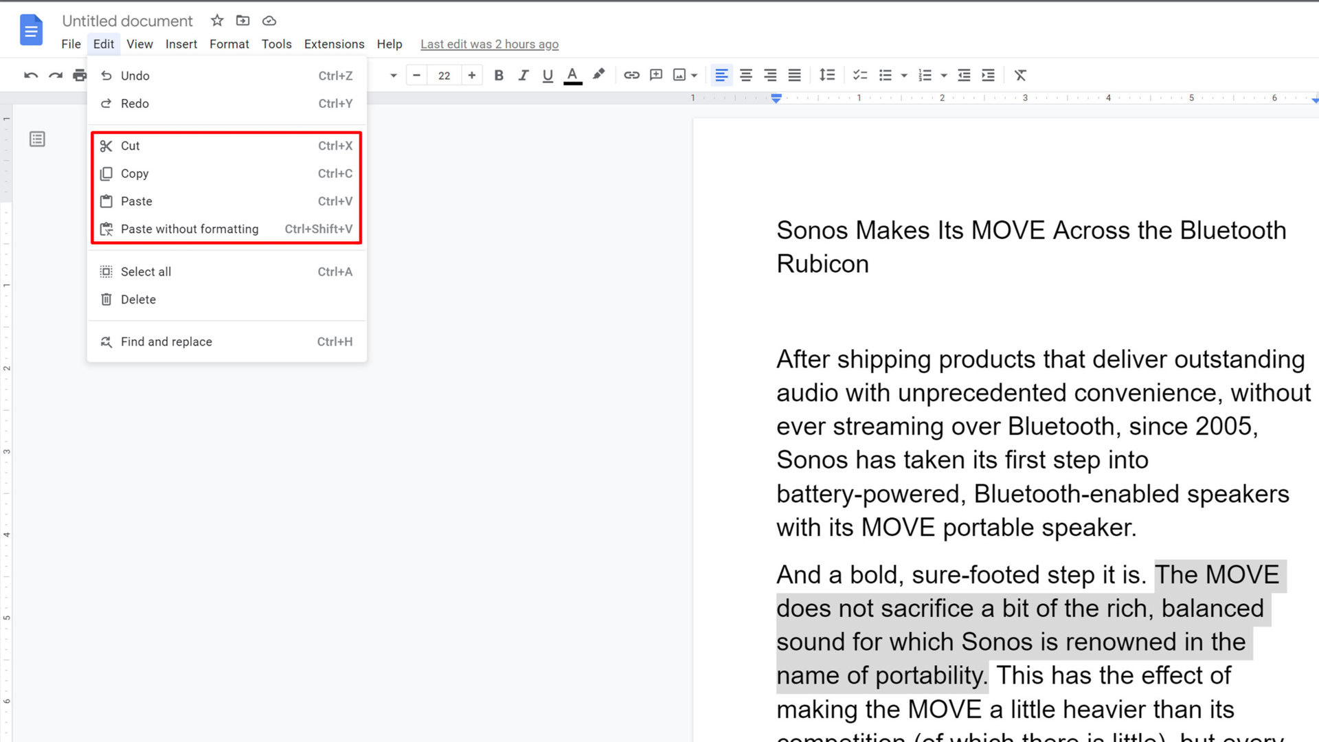 How To Copy And Paste In Google Docs Android Authority