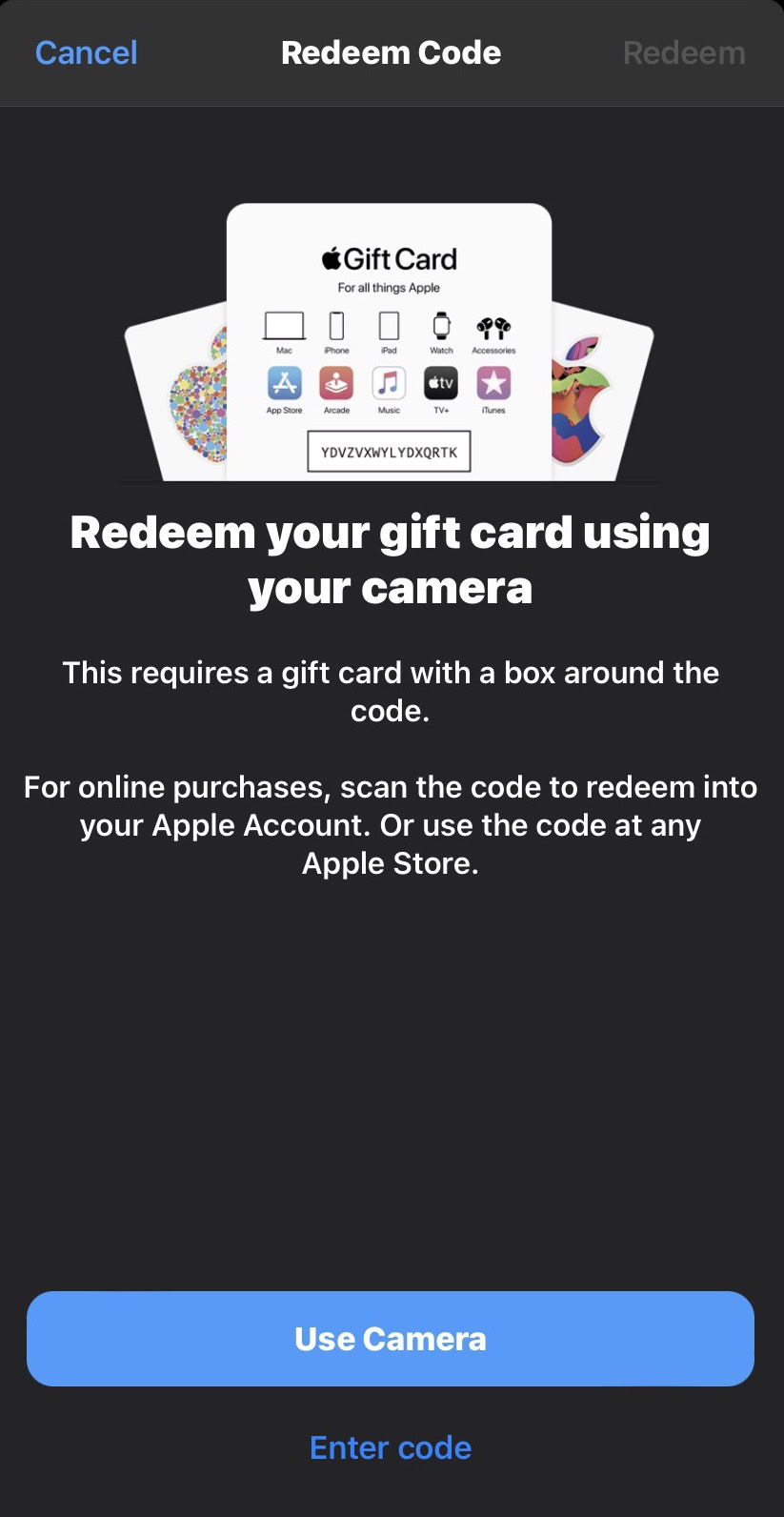 How To Redeem An Apple Gift Card Android Authority