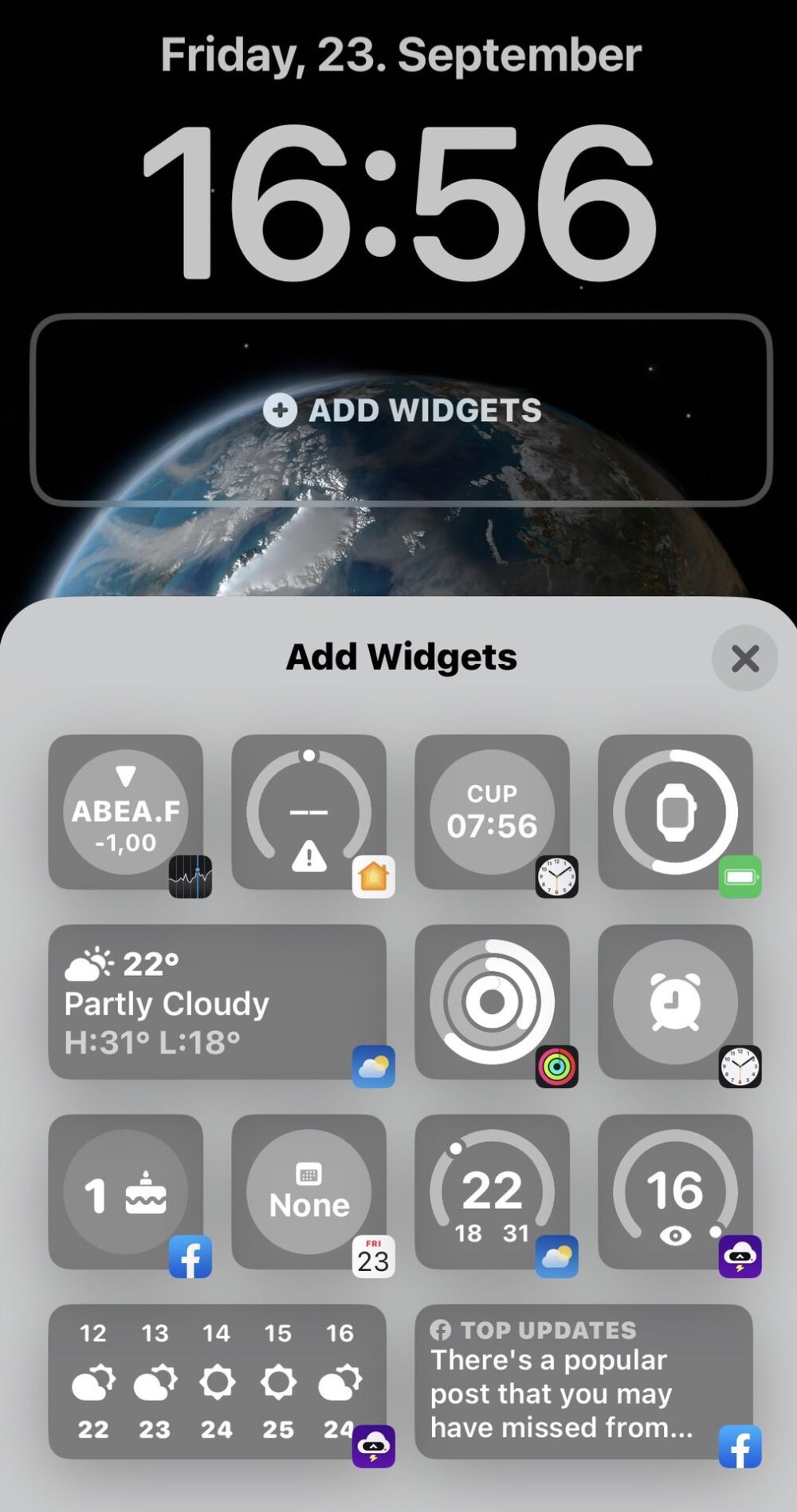 iphone 14 widgets on lock screen