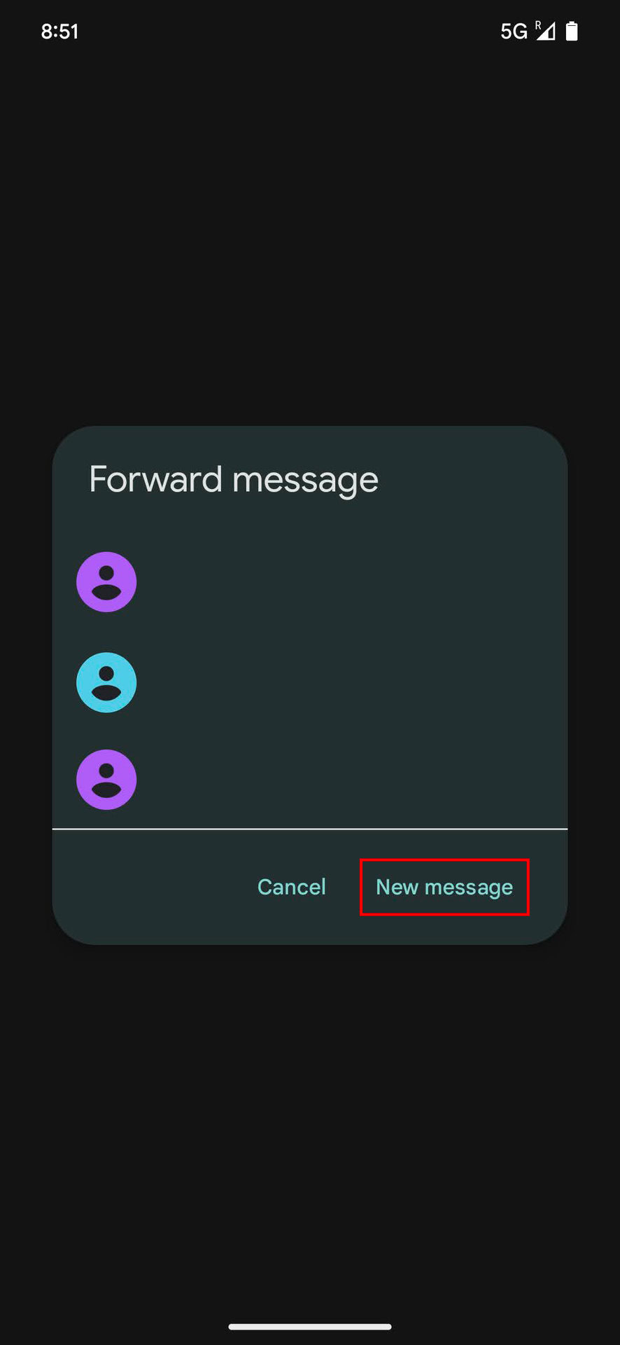 samsung text forwarding