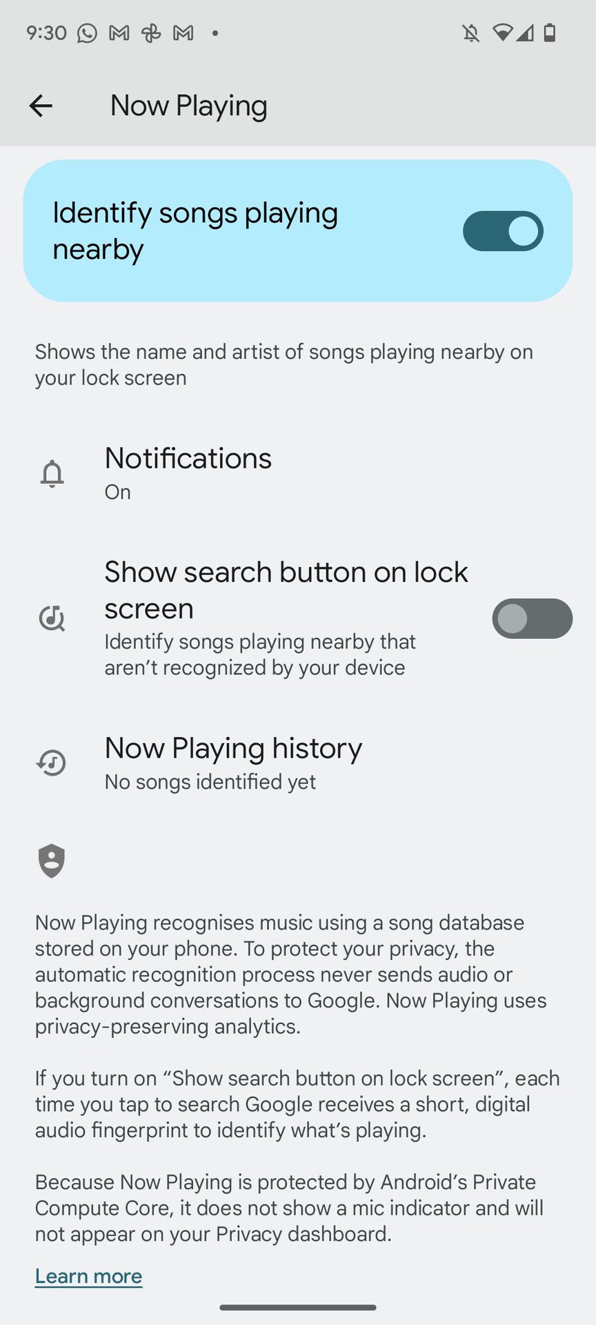 Now Playing is stuck on downloading song database - Google Pixel Community