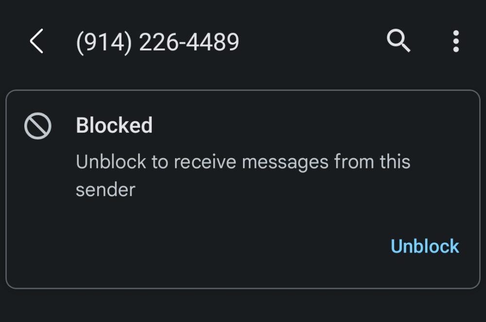 how do i block unwanted text messages on my android phone