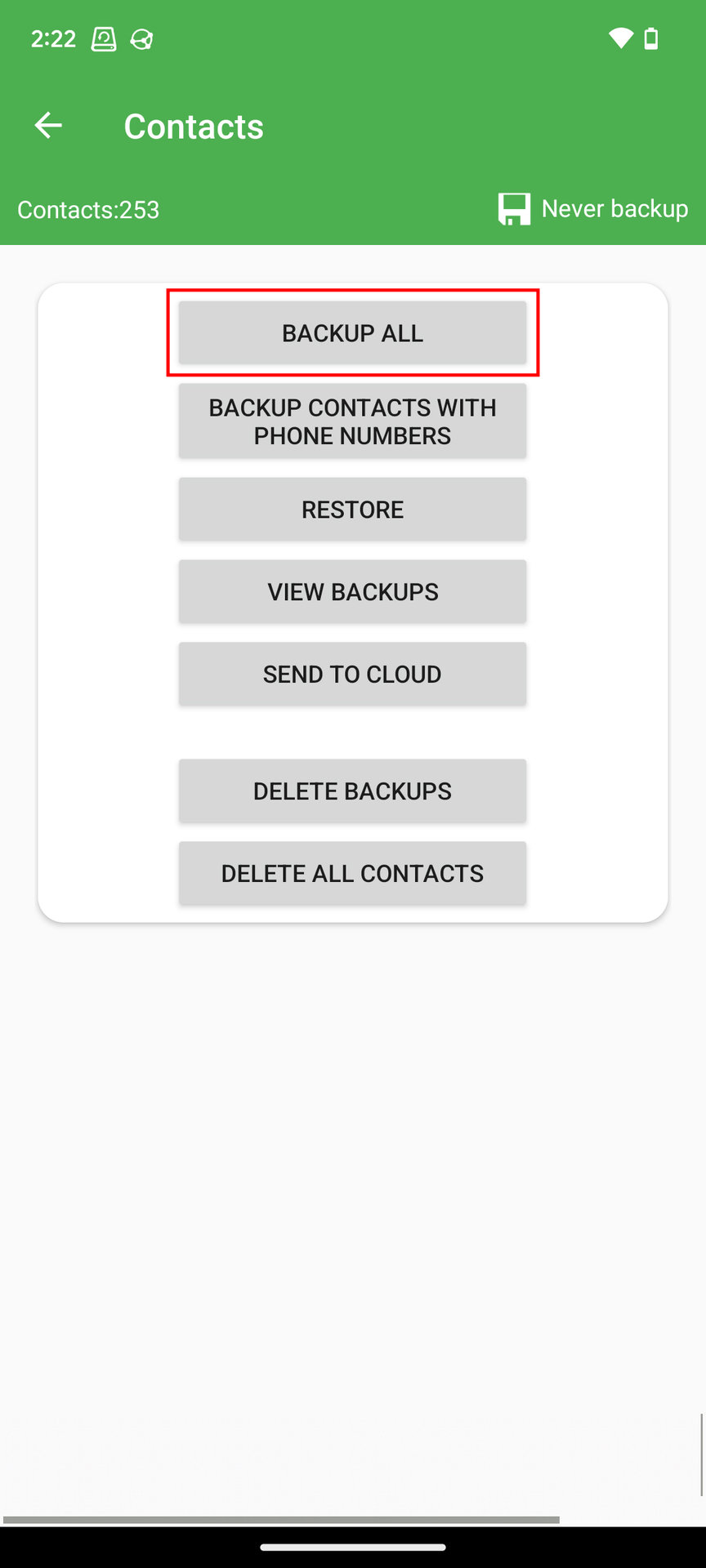 How to backup Android using Super Backup Restore 4