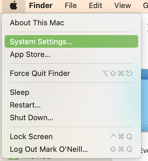 mac system settings light setting