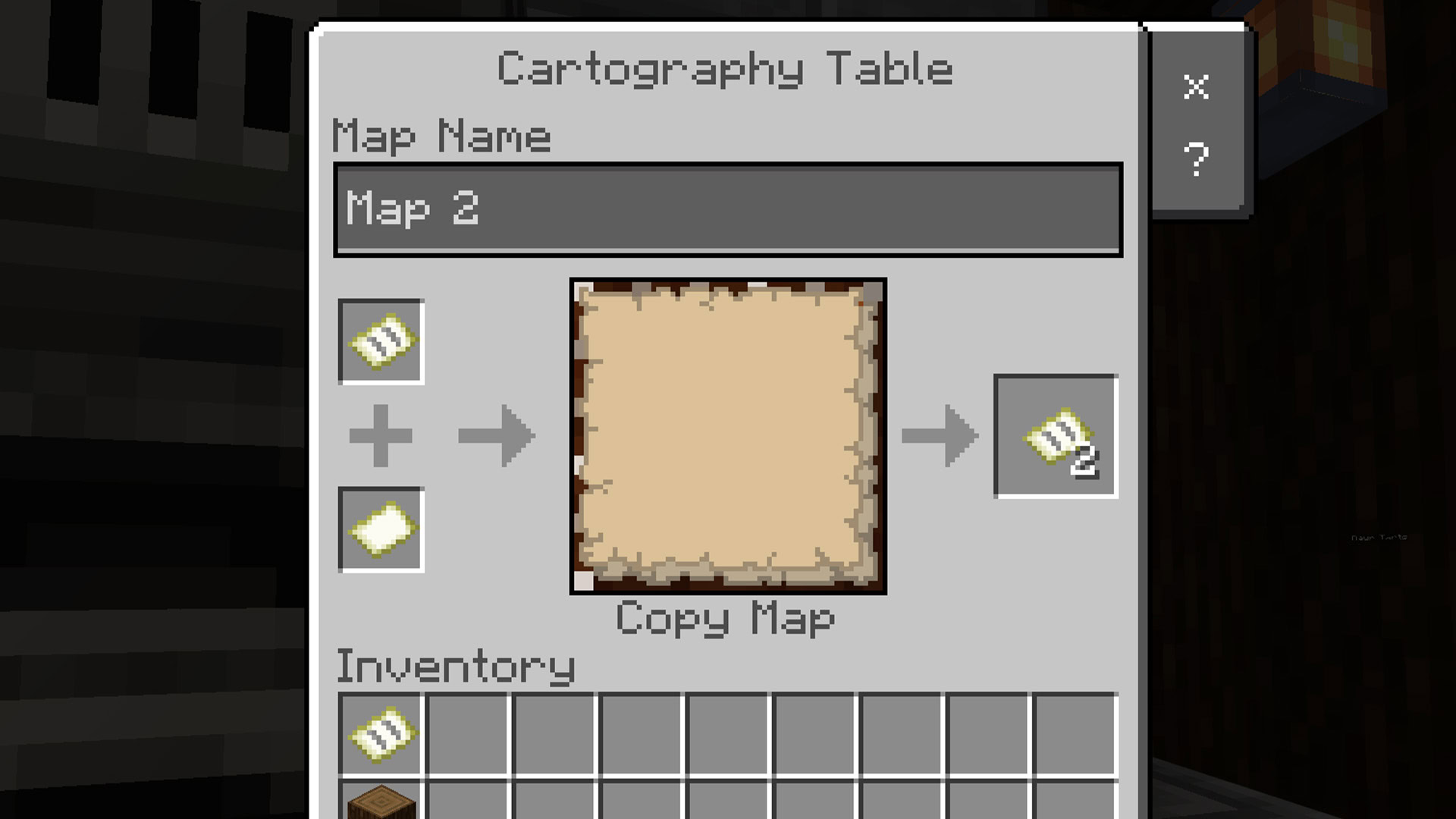 Copy Map On A Cartography Table Minecraft 