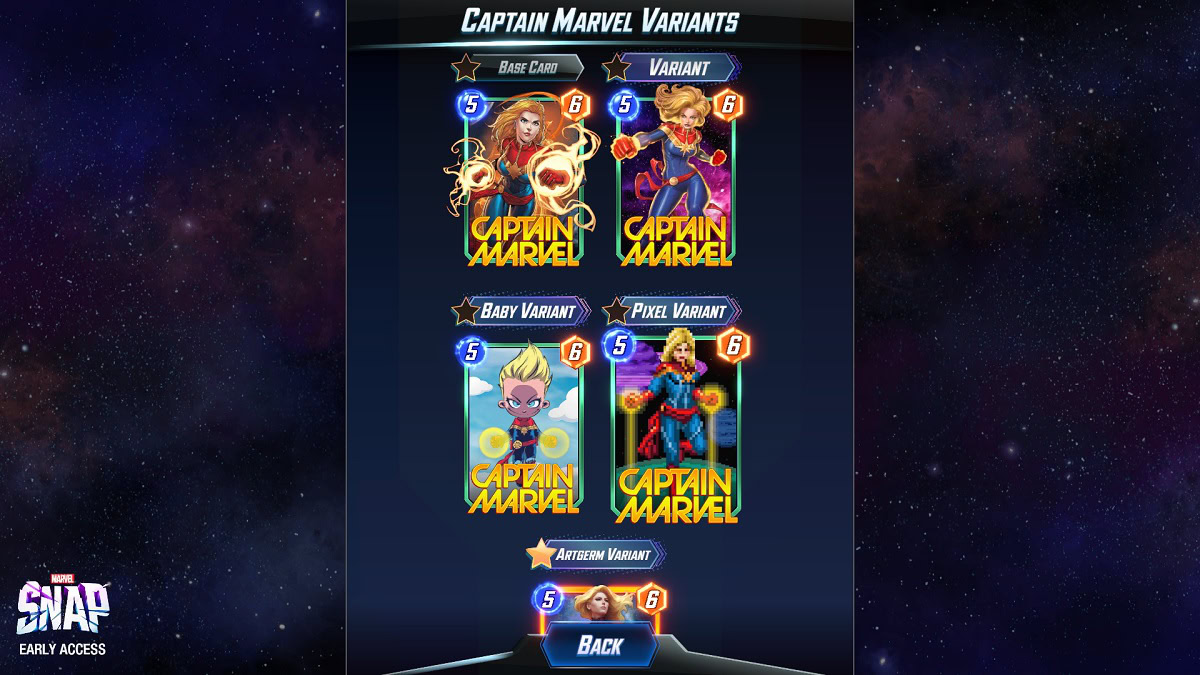 Card Variants - Marvel Snap 