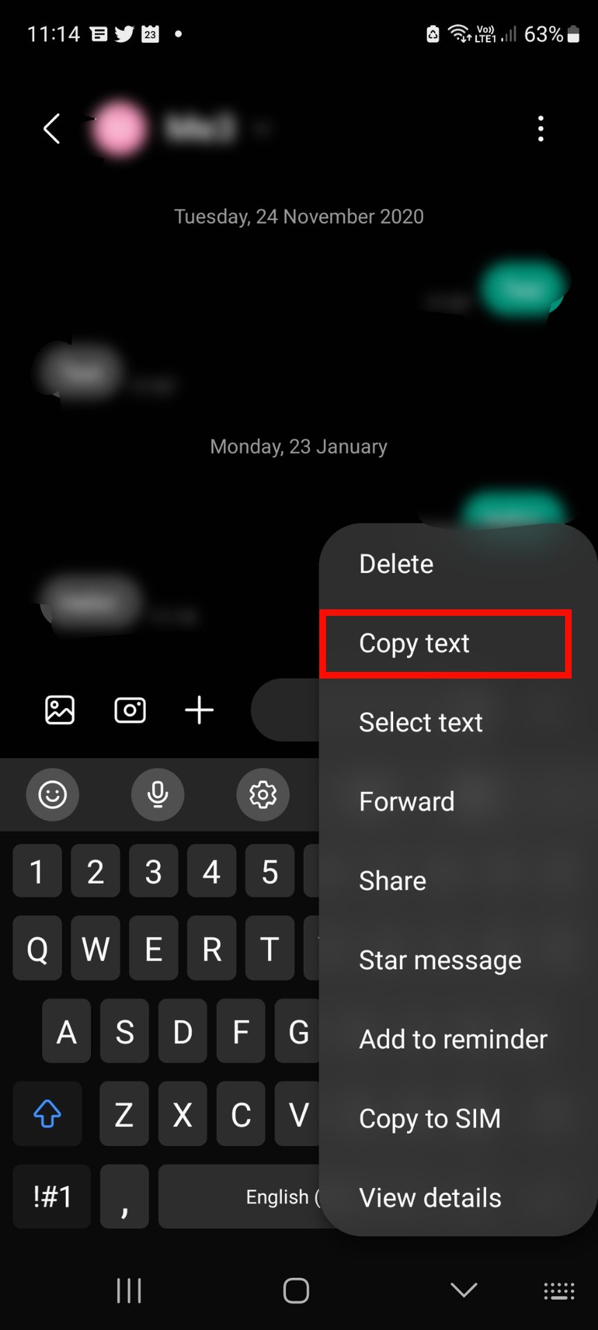 How To Copy And Paste A Text Message On Android Android Authority