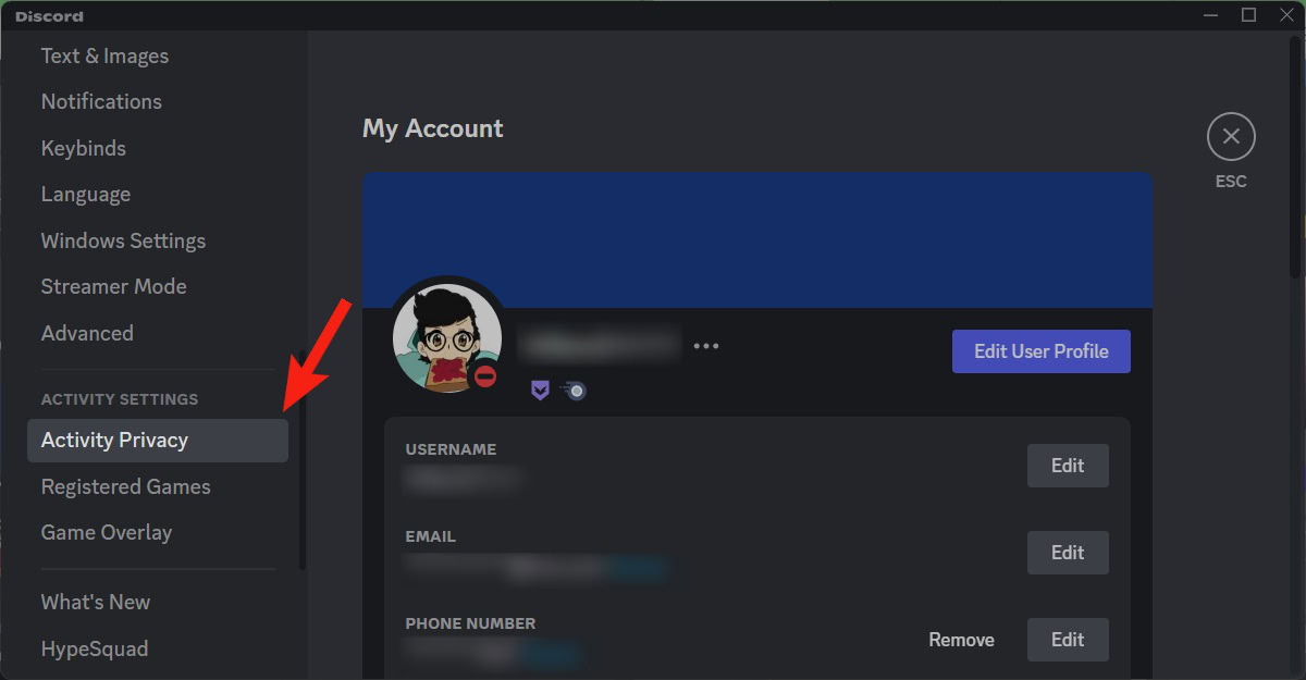 How to Hide Game Activity on Discord