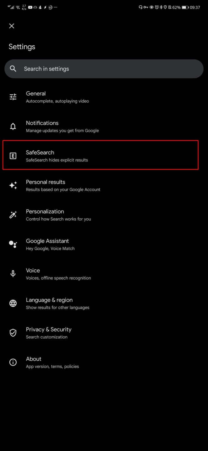 How To Turn Off Safe Search On Google - Android Authority