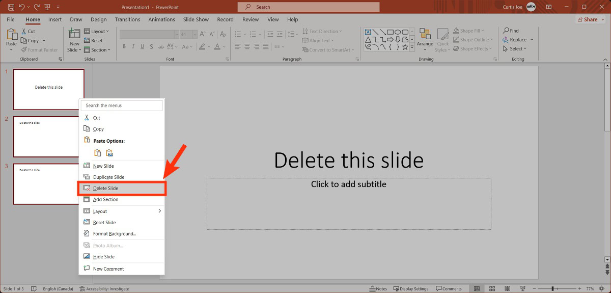 How To Delete A Slide In PowerPoint Android Authority