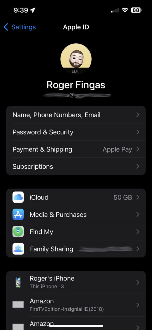 where to see your apple id on iphone