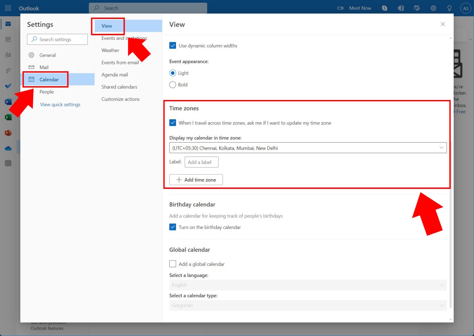How to change the time zone in Outlook - Android Authority