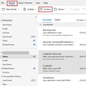 Archiving emails in Outlook: Here's what you need to know