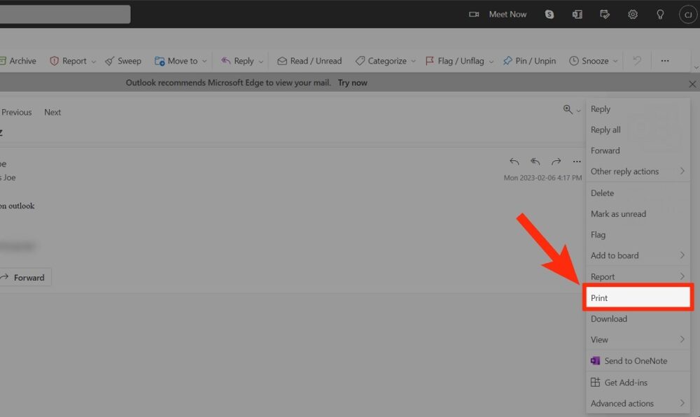 how-to-print-an-email-from-outlook-android-authority