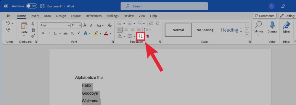 how-to-alphabetize-in-word-android-authority