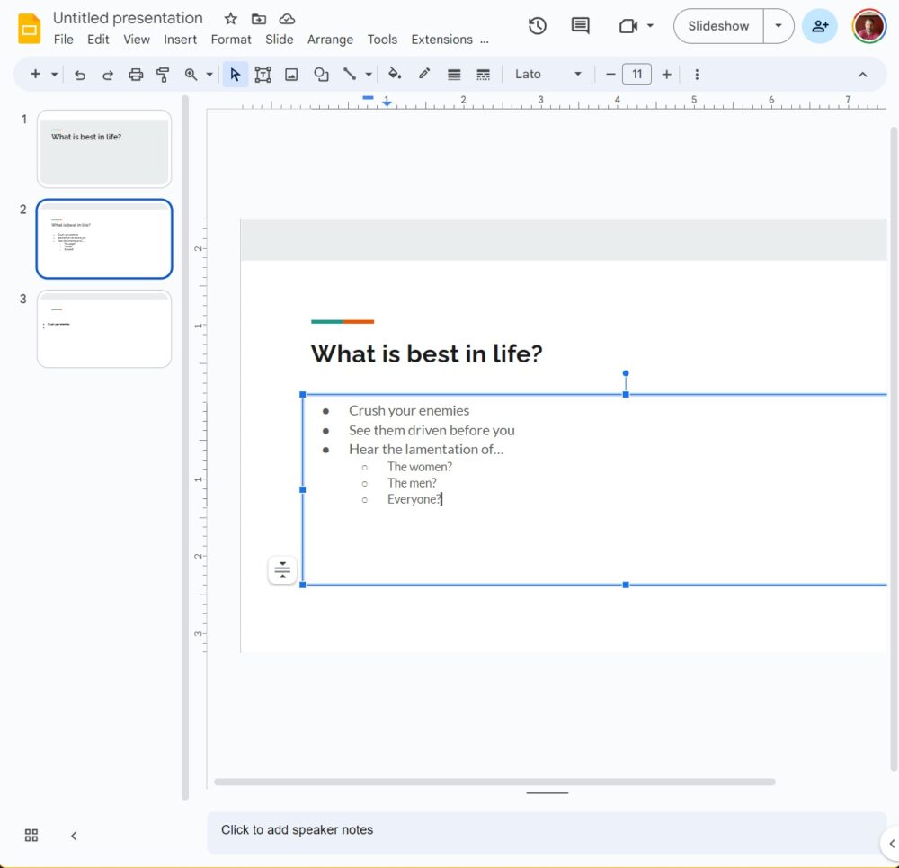 How To Add Bullet Points In Google Slides Android Authority   Google Slides Bullets 1000w 965h 