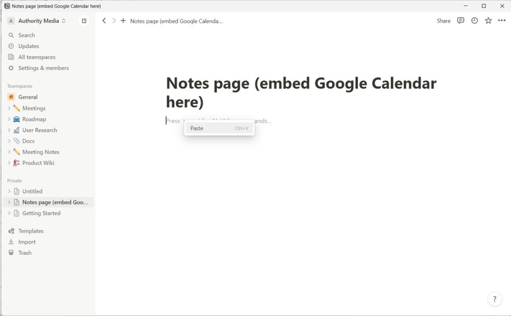 How To Sync Google Calendar With Notion - Android Authority