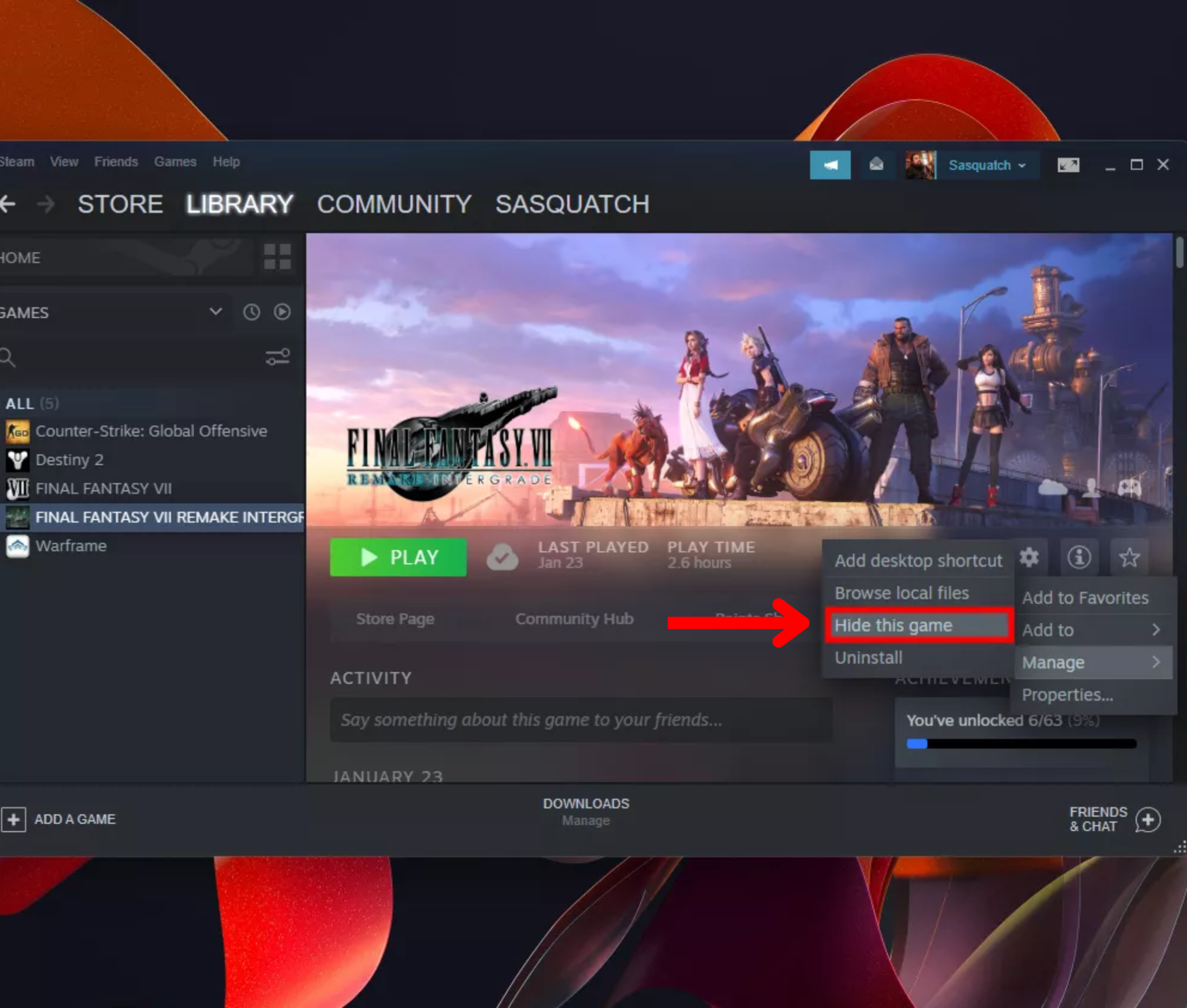 How to Unhide Games on Steam: 7 Easy Steps
