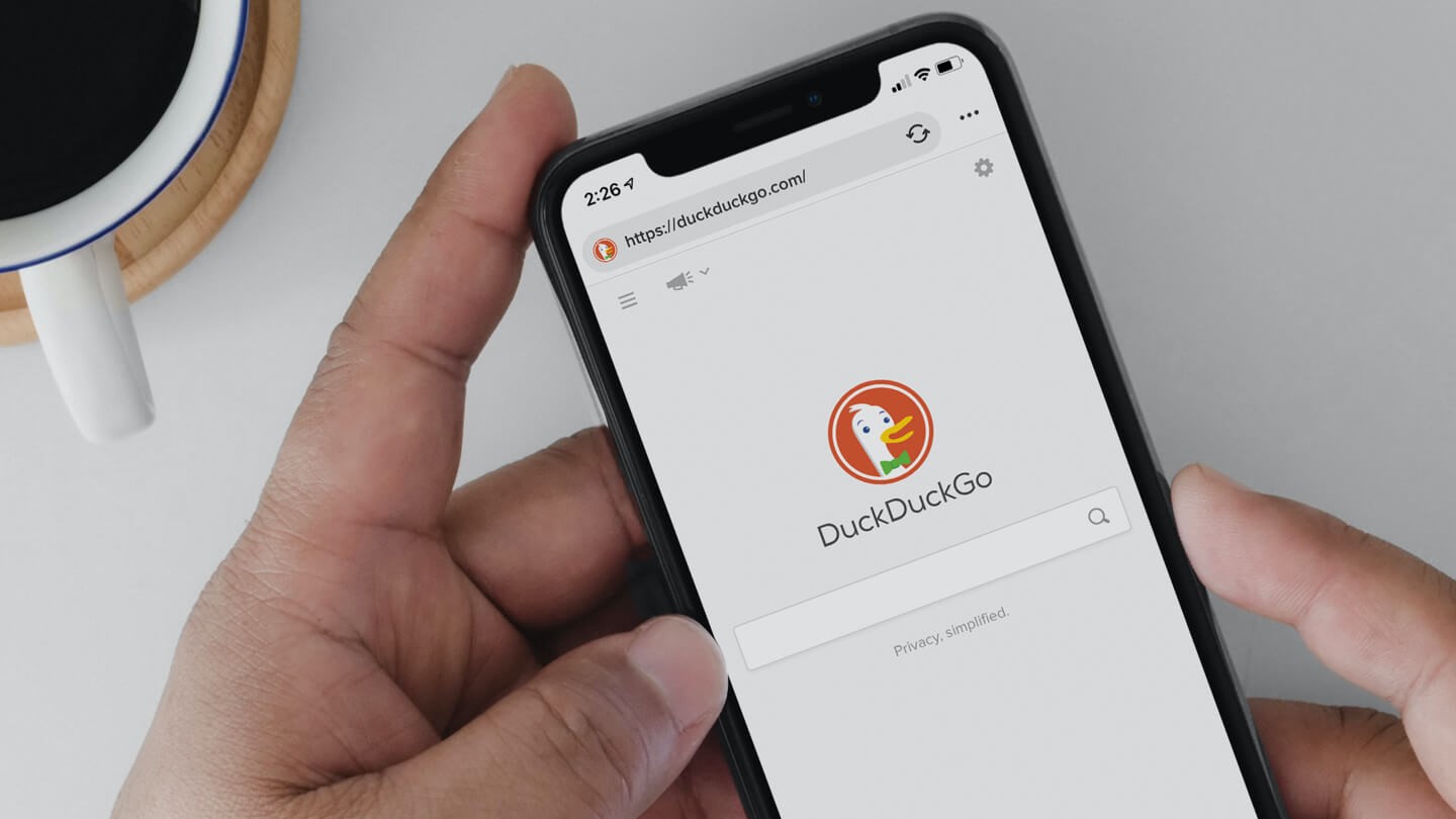 DuckDuckGo Mobile Home screen