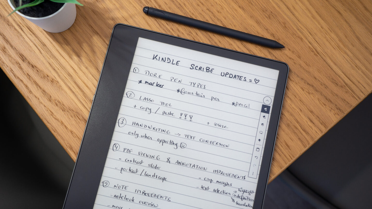 Kindle scribe