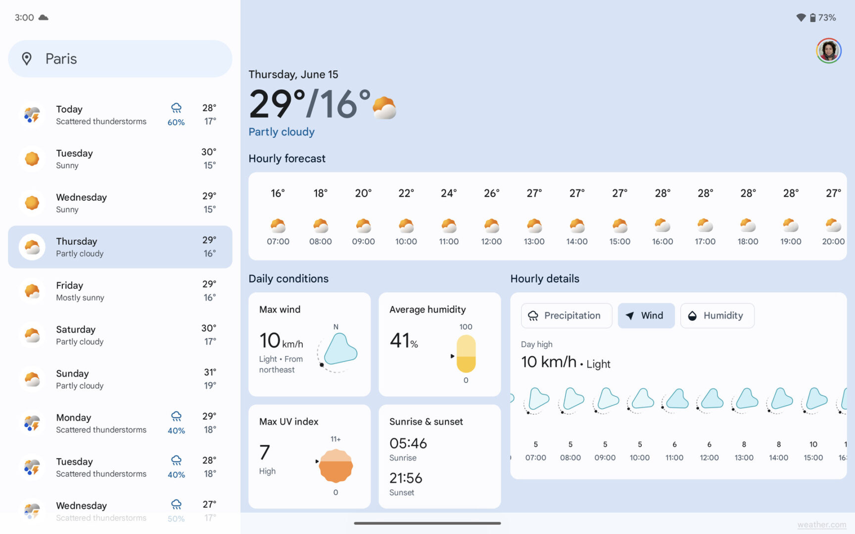 The Pixel Tablet's new Google Weather app is gorgeous