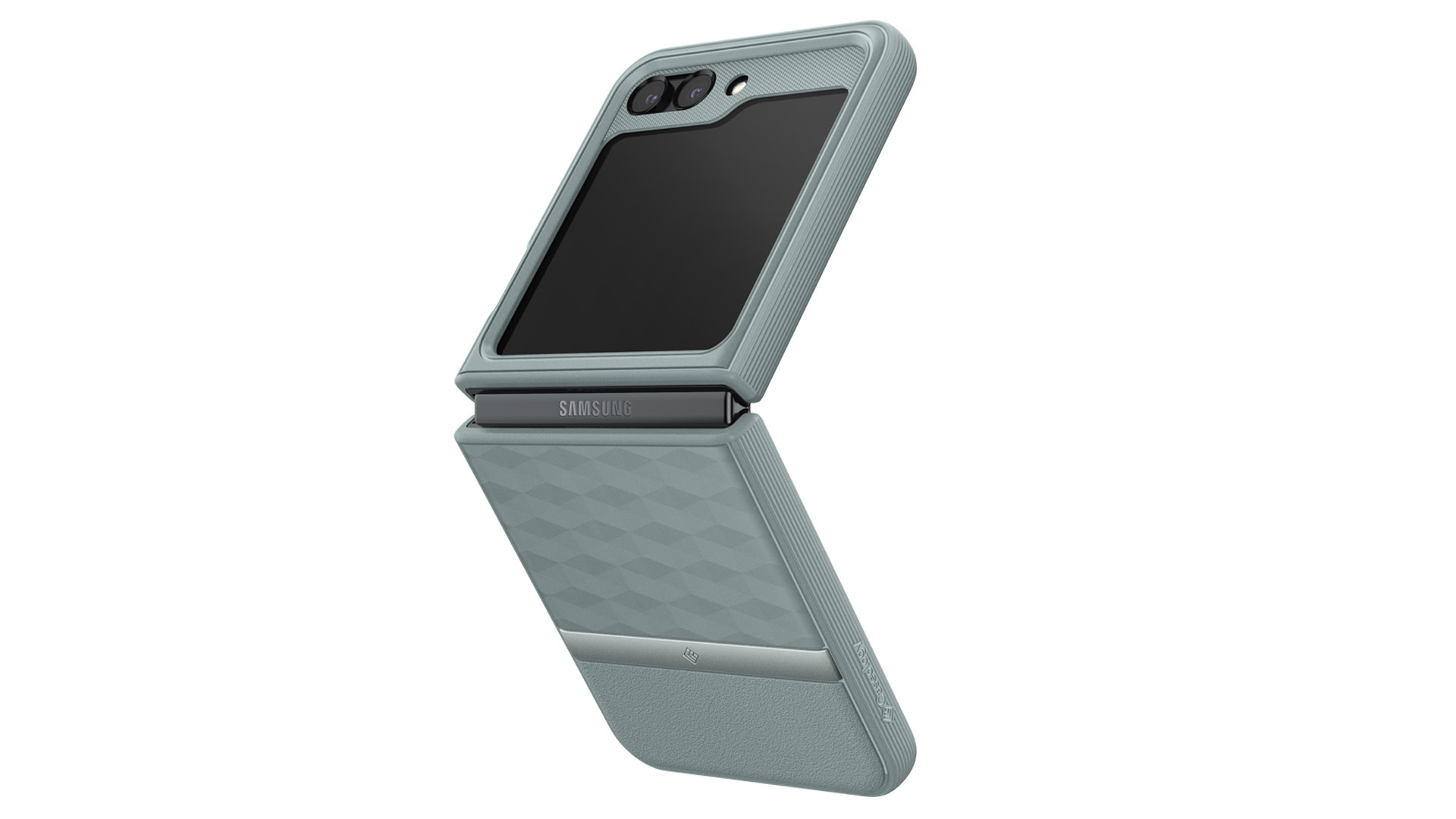 Galaxy Z Flip 5 Case,cute Bear Vertical Pattern Hinge Protection