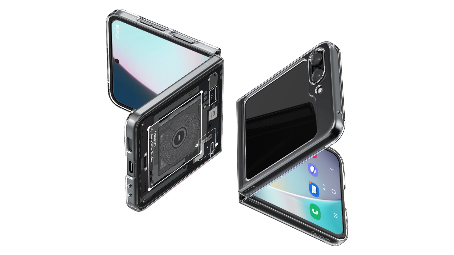  RAKKYO Galaxy Z Flip 5 Case with Hinge, Creativity