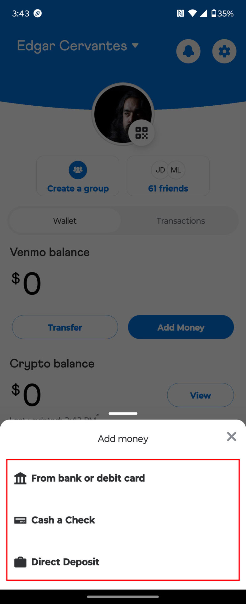 How to add funds to your Venmo balance (2)