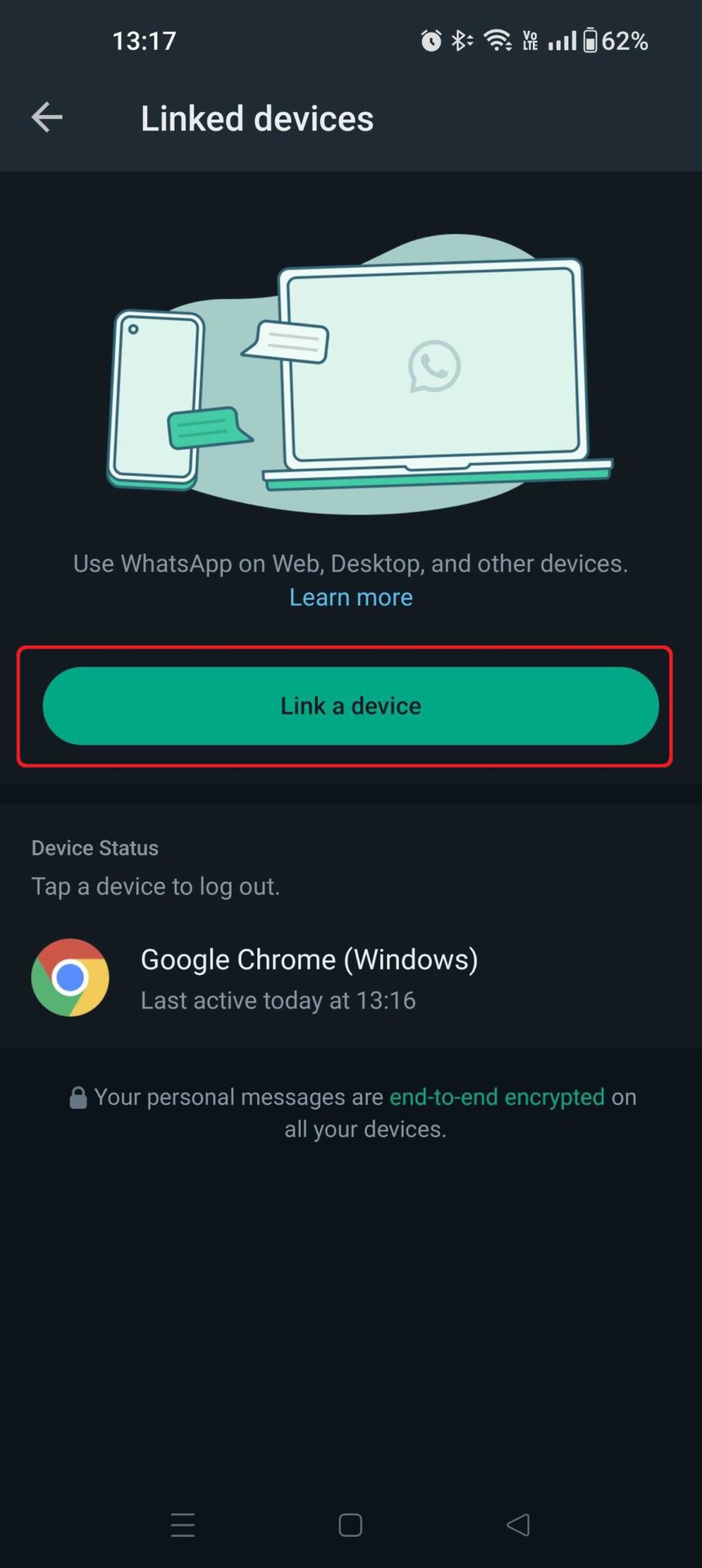 WhatsApp Link A Device