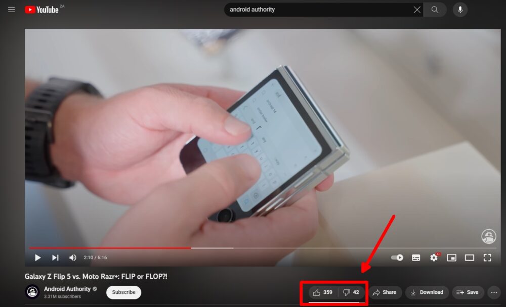 How To See Dislikes On YouTube Android Authority   Return Youtube Dislikes Edge 1 1000w 608h 