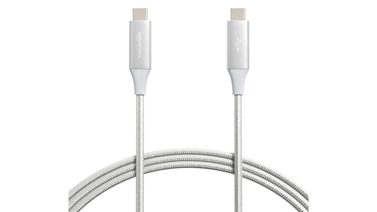 Amazon Basics braided USB C charge cable 1.82m 100W USB3