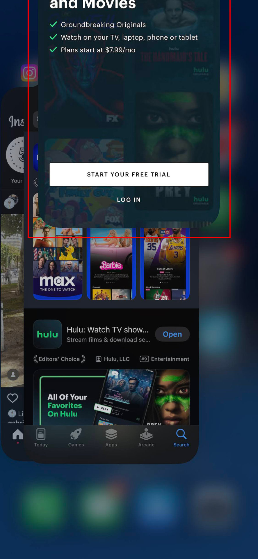 How to close Hulu on iPhone (2)