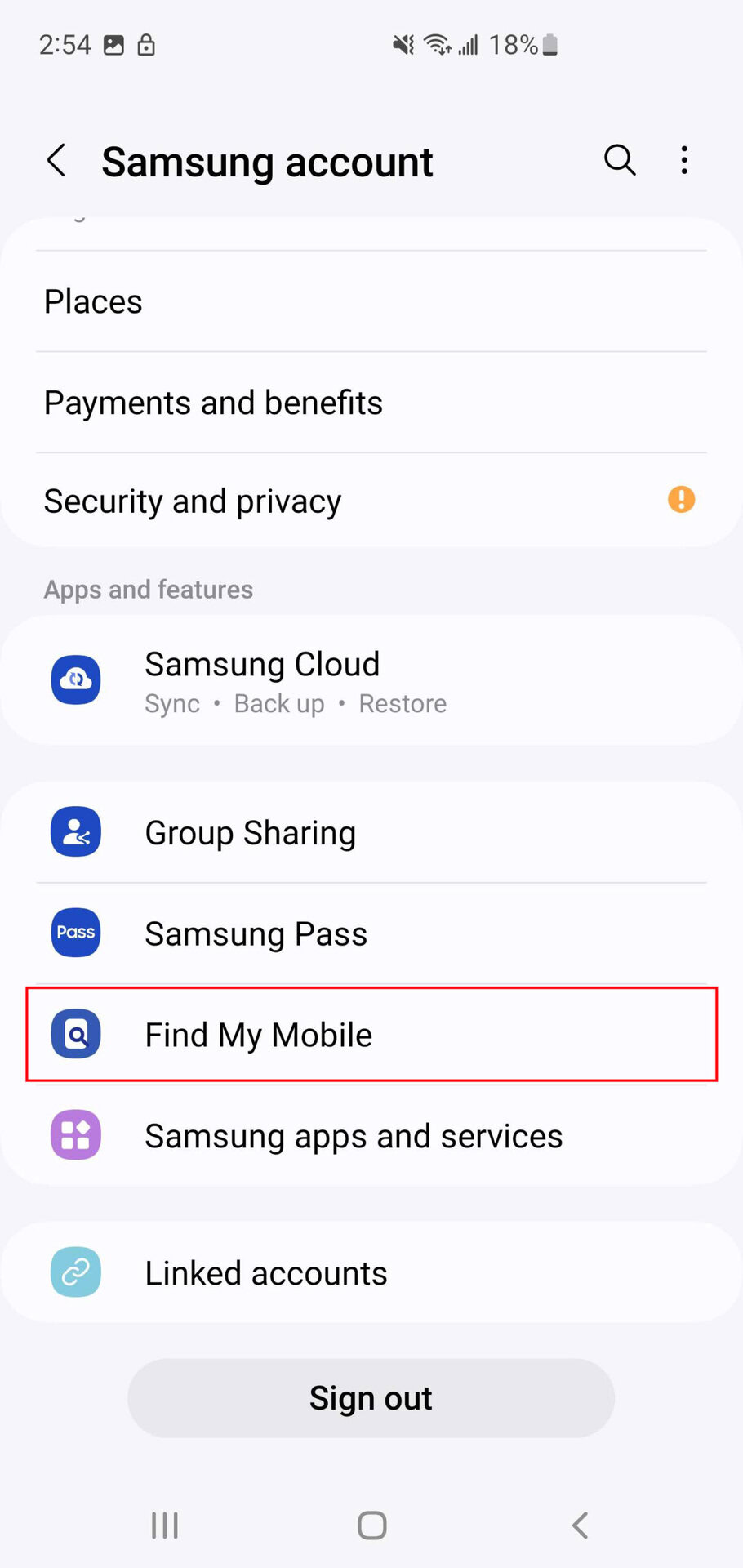 How to enable Samsung Find My Mobile (2)