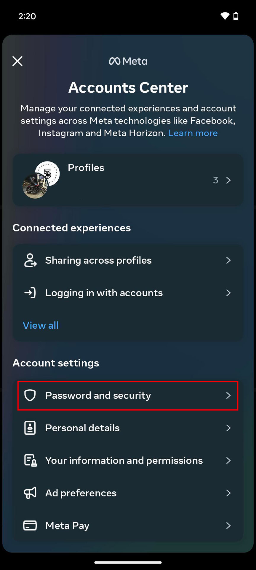 Enable SMS Two factor authentication on Instagram (3)
