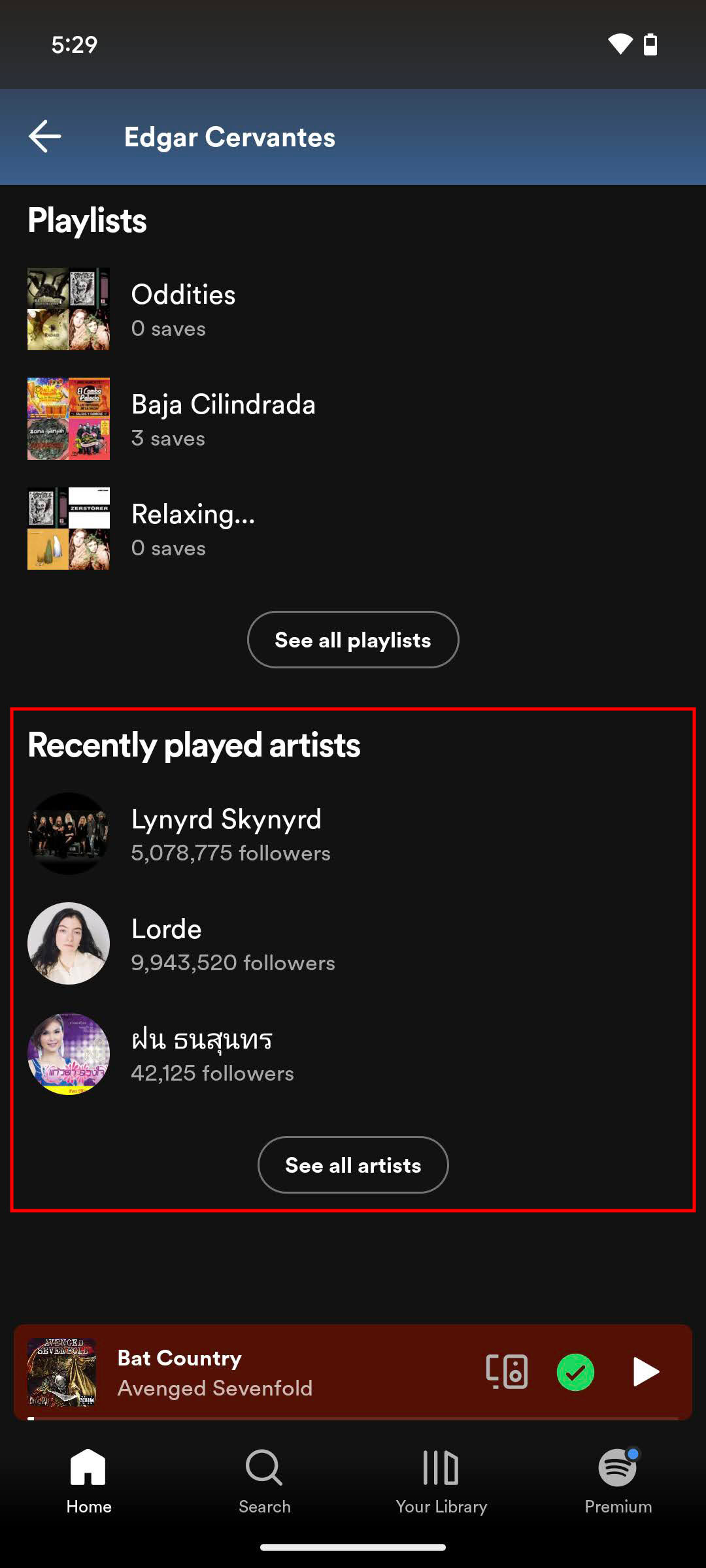 How to see your Recently played artists on Spotify app (3)